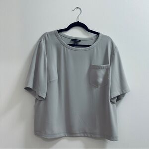 St. John Vintage Light Gray Short Sleeve Tee
